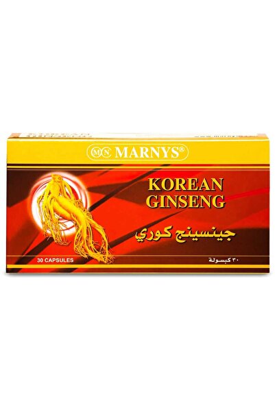Marnys Marnys Korean Ginseng 500 mg 30 Capsules