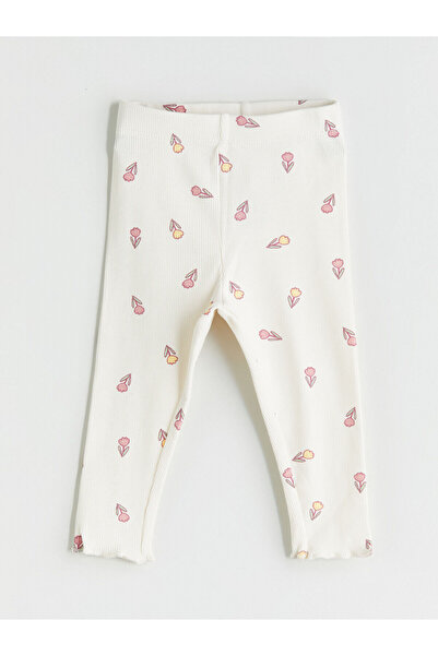 LC Waikiki Peak Yeni Sezon Bisiklet Yaka Baskılı Kız Bebek Pijama Takım 2'li