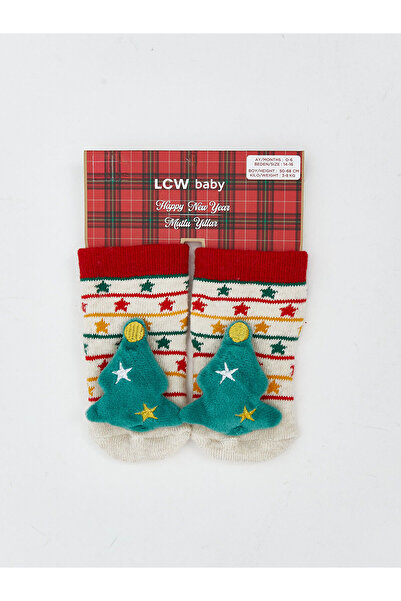 LC Waikiki New Year Themed Baby Boy Home Socks (W5)