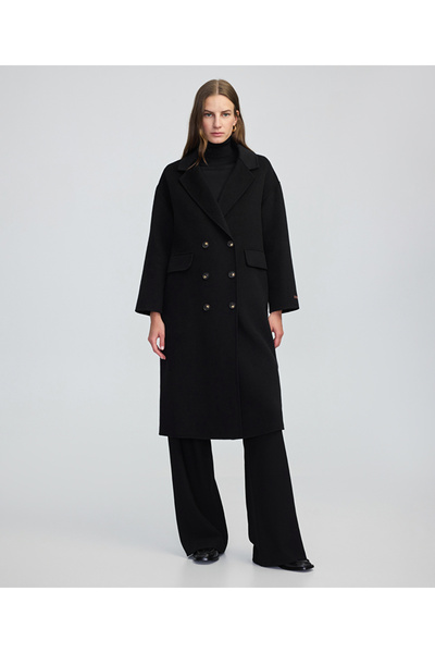 İpekyol Düğmeli kruvaze kaban