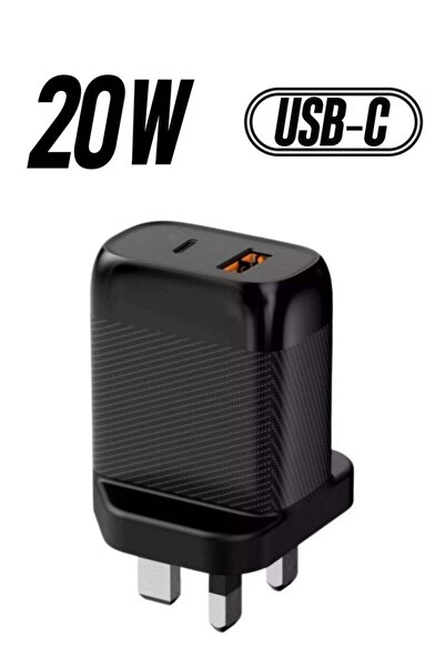 Hope Generic Fast Wall Charger 20W Dual Port USB and PD Adapter for Quick Cha...