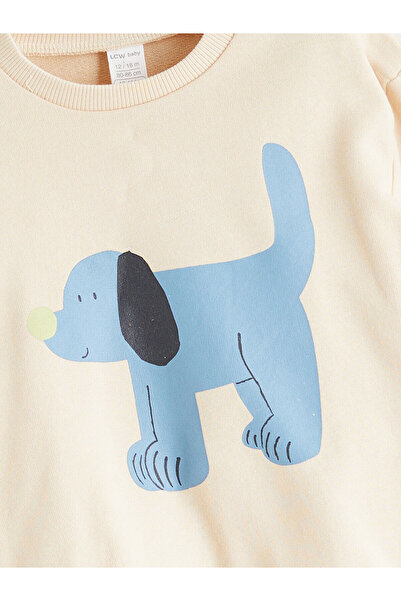 LC Waikiki Bisiklet Yaka Erkek Bebek Sweatshirt ve Pantolon