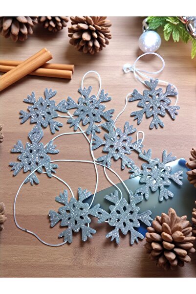 Armada زينة معلقة لشجرة عيد الميلاد على شكل ندفة ثلج لامعة بطول 1.5 متر - 8 ق...