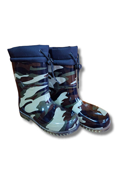 belixspor Μπότες βροχής Unisex με κοντόχρωμο βελούδο 36-40 Νέο στρατιωτικό καμουφλάζ