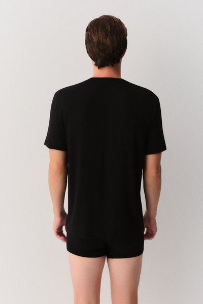 SUWEN Erkek Modal V Yaka T-Shirt