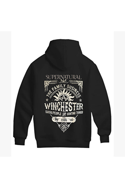 SVART WEAR Proiectat pentru fanii Supernatural! Hanorac unisex din bumbac cu ...