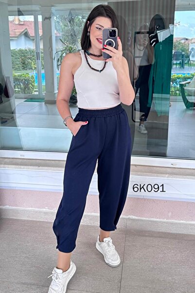 İnce Topuk Modal Kumaş Harem Pantolon 6k091
