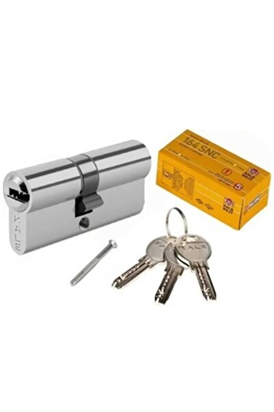 KALE Çelik Kapı Kilidi - 164 SNC 68 mm Nikel Kapı Bareli - 3 Anahtarlı Kilit - 5 Yıl Garantili