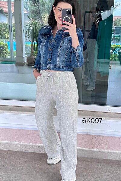 İnce Topuk 2 İplik Çimalı Eşofman Altı 6K097