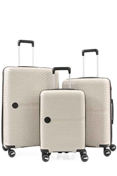 ÇÇS ŞIK Ultra Hafif Polipropilen Kırılmaz 3 Lü Valiz Seti