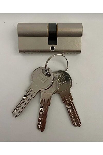 KALE Çelik Kapı Kilidi - 164 SNC 68 mm Nikel Kapı Bareli - 3 Anahtarlı Kilit - 5 Yıl Garantili