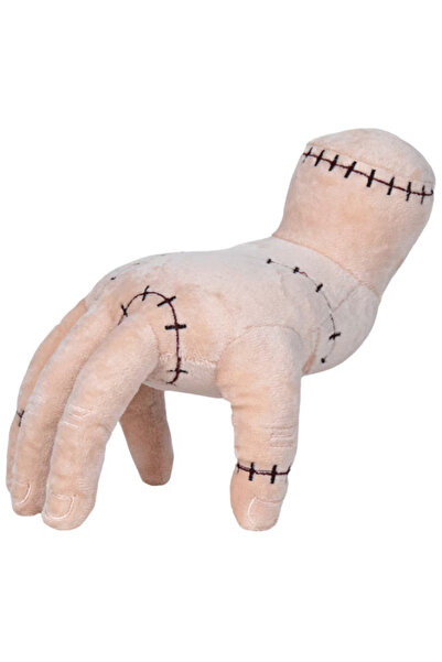 LUDIRO Păpușă de plus Wednesday Thing Clasic, 25 Cm, Mâna Iconică din Addams Family, Pluș Original