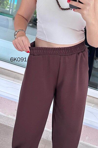 İnce Topuk Modal Fabric Harem Pants 6K091