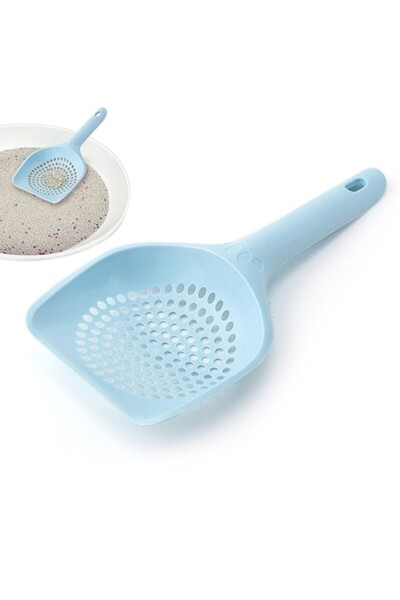 OEM Hygienic Litter Scoop, Ergonomic Design, Plastic, 25 x 13 cm, Blue