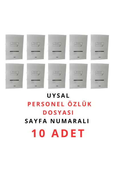 UYSAL Personel Özlük Dosyası 22 X 31 Cm Omega Dikiş (10 lu Paket)