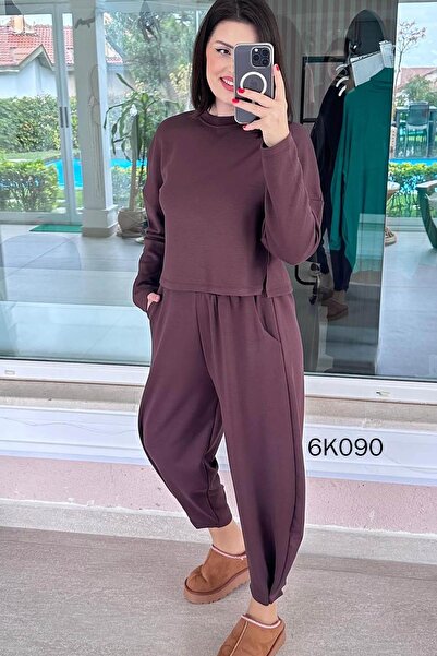 İnce Topuk Modal Fabric Shalwar Suit 6K090