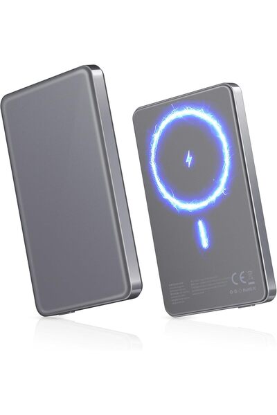 Generic Magnetic Wireless Power Bank Ultra-Thin 18W USB-C PD For iPhone 12-16 Series