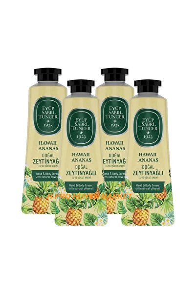 Eyüp Sabri Tuncer كريمات اليدين والجسم بخلاصة الأناناس من هاواي 4 قطع