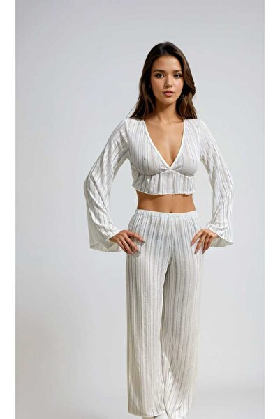 Cherry Lane White Transparent Pareo Set