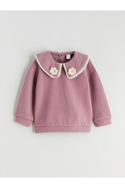 LC Waikiki LCW Kids Bebe Yaka Kız Çocuk Sweatshirt ve Eşofman Altı