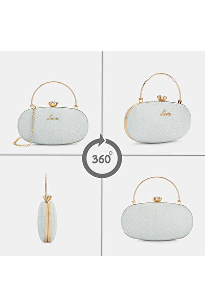 Lavie Women's Jazz Framed Clutch (Silver)