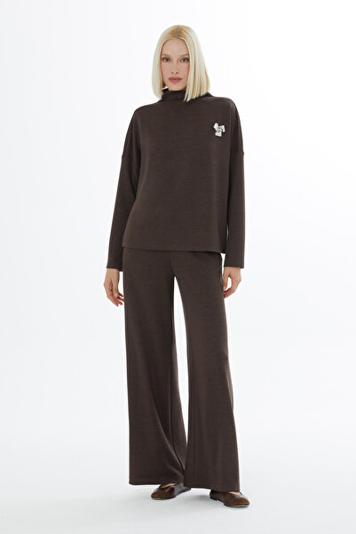 kı.we Broş Detaylı Beli Lastikli Eşofman Takımı