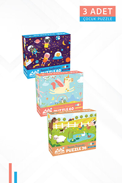 Neverland 3 ADET 60 PARÇA - UZAY KAŞİFLERİ VE UNICORN RÜYASI VE 36 PARÇA - Çİ...