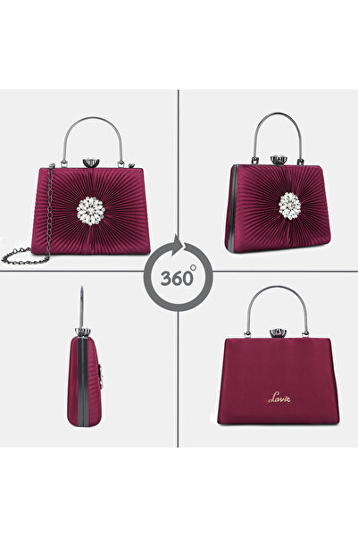 Lavie Women's Ray Framed Clutch (Maroon)