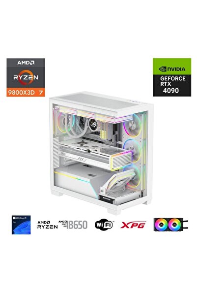 ETERNAL POWER RYZEN 7 9800X3D 32GB DDR5 1TB M.2 RTX 4090 B650 WIFI 850W 240M