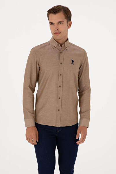 U.S. Polo Assn. Gox025K Khaki Men's Shirt 2225582