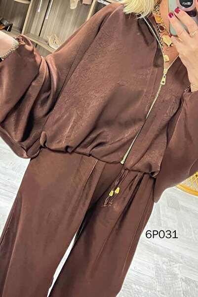 İnce Topuk Prive Casual Satin Set 6P031