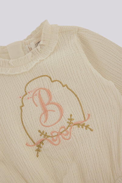 Layette Baby Girl Ecru Blouse