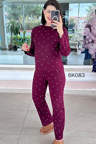 İnce Topuk 100% Cotton Pajama Set