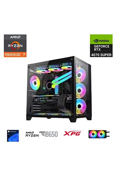 ETERNAL POWER RYZEN 7 9800X3D 32GB DDR5 1TB M.2 RTX 4070 SUPER B650 750W 240M