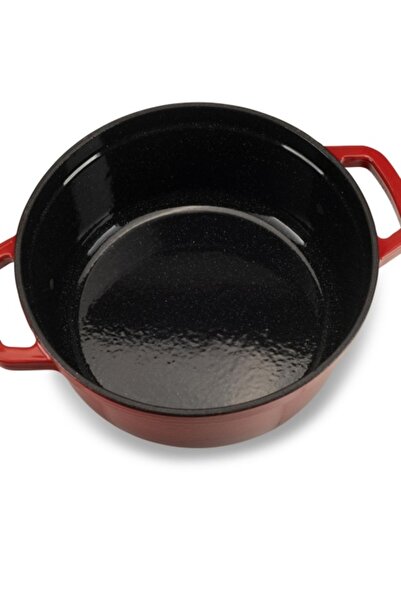 OEM Enameled cast iron pot, diameter 28 cm, depth 13 cm, weight 6.5 kg, non-stick interior, capacity 6 l