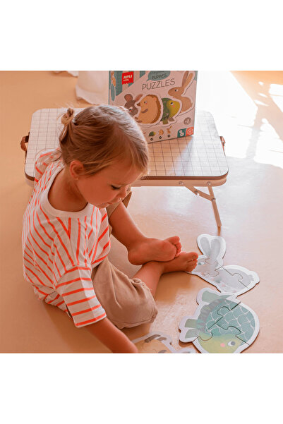 Apli Kids Primul meu Puzzle Progresiv APLI, cu animale, 12 piese