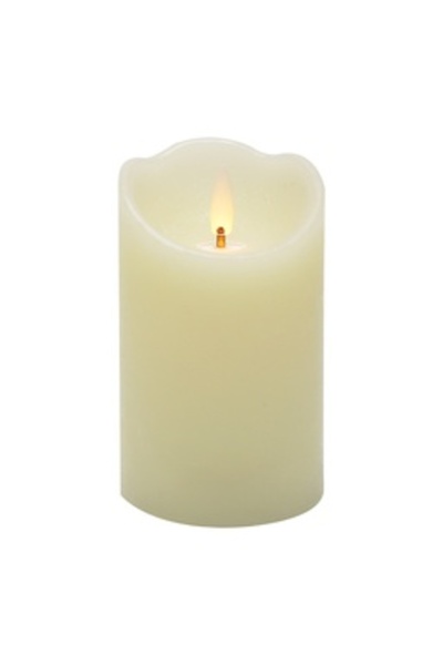 MAPLE LEAF Battery Operated LED Wax Candle 7.5x12.5cm
