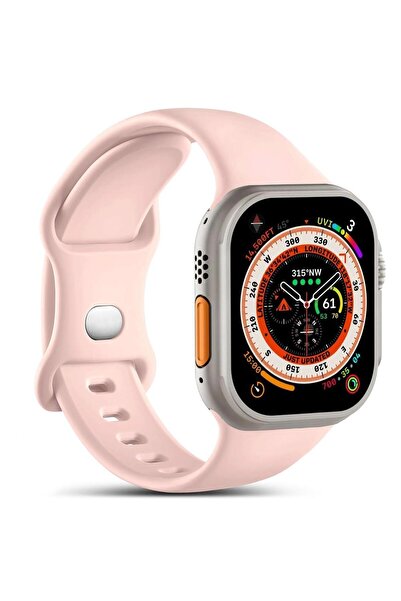 Microsonic Apple Watch SE 3 40mm Kordon ActiveFlex Wristband Rose Gold