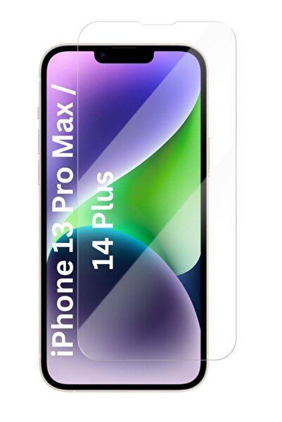 SKYDDAR INNOVATION Folie de protecție pentru iPhone 13 Pro Max / 14 Plus, protecție 9H, 0.3mm, Clear Vision, set autocolant, transparent