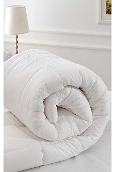 Özdilek Ranforce Cotton Fabric Double Size Silicone Quilt-Cream