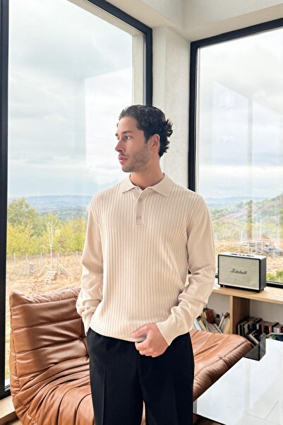 Flaw Wear Λεπτό πλεκτό πουλόβερ με λαιμόκοψη πόλο