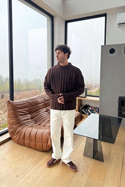 Flaw Wear Reverse Knitted Sweater