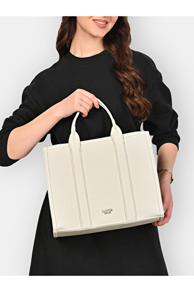 Lavie Luxe Women's Cob's25 Large satchel (Off White)