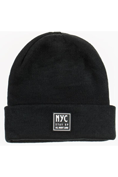 OEM Black Hat with Rubber NYC Patch for Kids