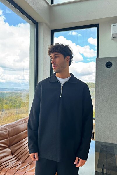 Flaw Wear Crna dukserica sa rajsferšlusom