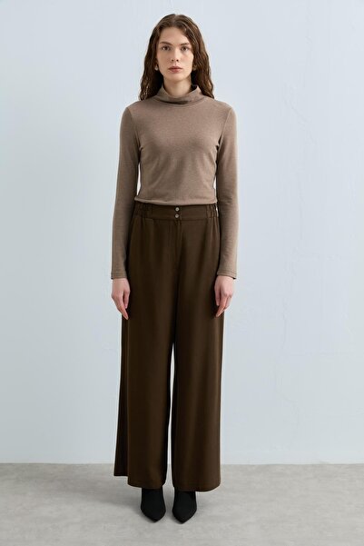 Nihan Rahat Kalıp Pantolon Haki