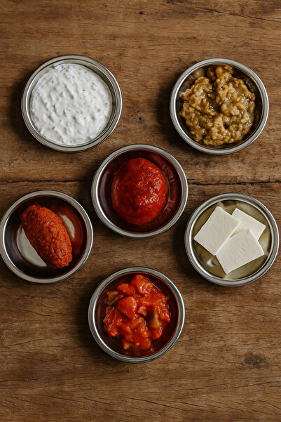 Anadolu Saray 1-Piece 11 cm Stainless Steel Appetizer and Serving Plate – Stylish Presentation and Durable Design