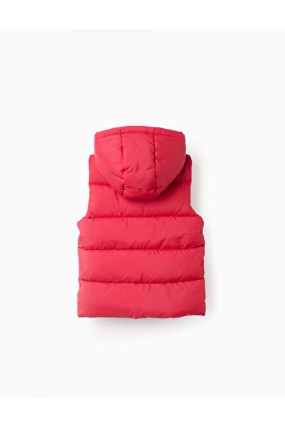 Ziddy Hooded Padded Gilet for Boys, Red