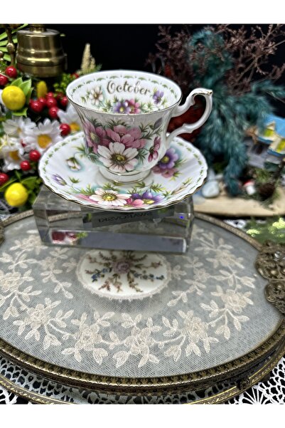Royal Albert aylar serisi ekim ayı duble kahve fincanı