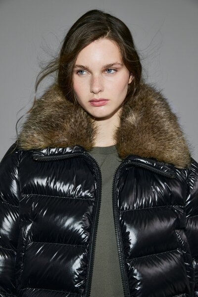 Lufian Daısy Kadın Şişme Mont 122120041,Siyah,36